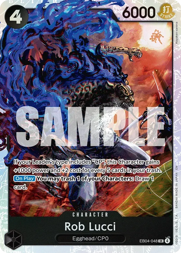 Rob Lucci — carte One Piece TCG EB04-048 (Adventure on Kami’s Island)