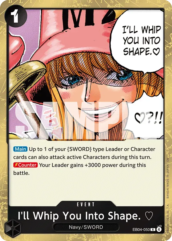 I'll Whip You Into Shape. ♡ — carte One Piece TCG EB04-050 (Adventure on Kami’s Island)