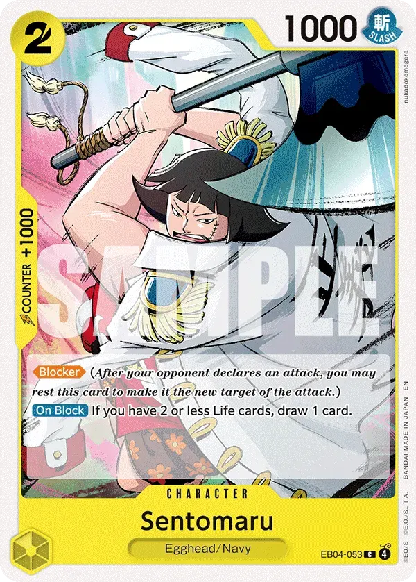 Sentomaru — carte One Piece TCG EB04-053 (Adventure on Kami’s Island)
