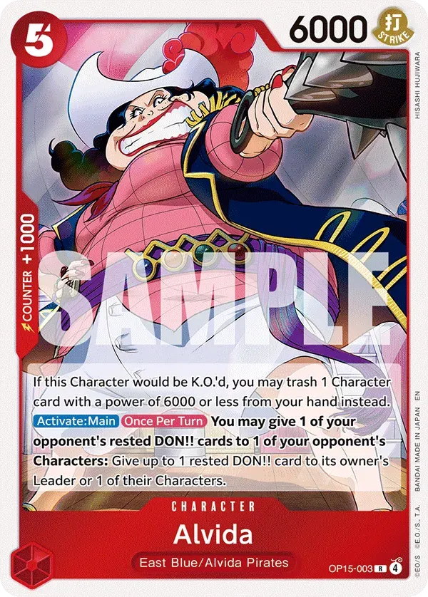 Alvida — carte One Piece TCG OP15-003 (Adventure on Kami’s Island)