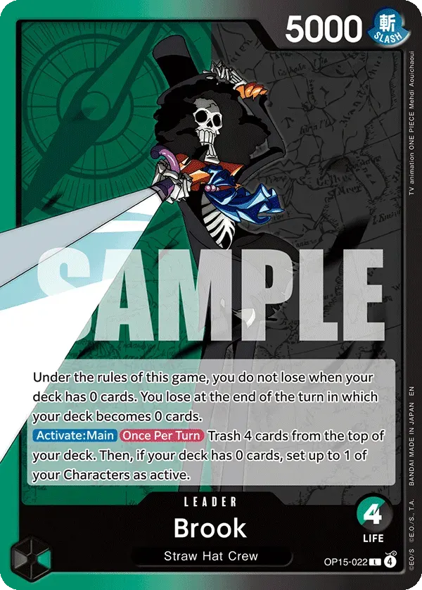 Brook — carte One Piece TCG OP15-022 (Adventure on Kami’s Island)