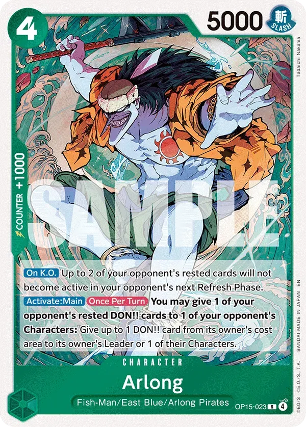 Arlong — carte One Piece TCG OP15-023 (Adventure on Kami’s Island)