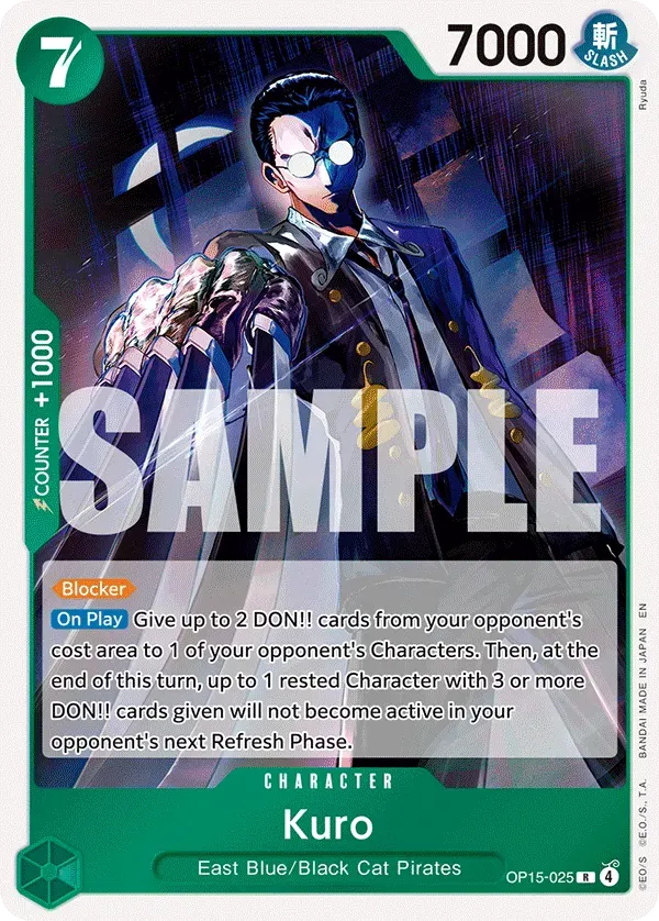 Kuro — carte One Piece TCG OP15-025 (Adventure on Kami’s Island)