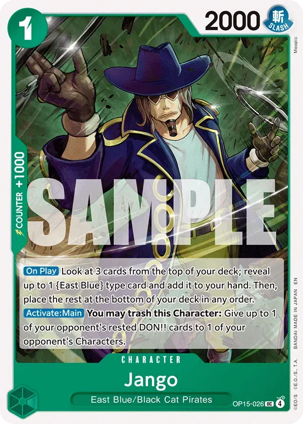 Jango — carte One Piece TCG OP15-026 (Adventure on Kami’s Island)