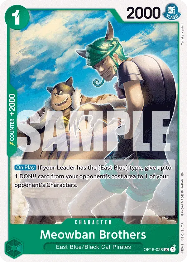 Meowban Brothers — carte One Piece TCG OP15-028 (Adventure on Kami’s Island)