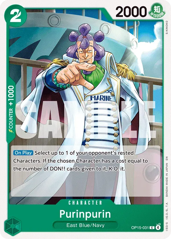 Purinpurin — carte One Piece TCG OP15-031 (Adventure on Kami’s Island)