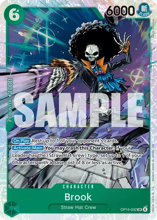 Brook — carte One Piece TCG OP15-032 (Adventure on Kami’s Island)