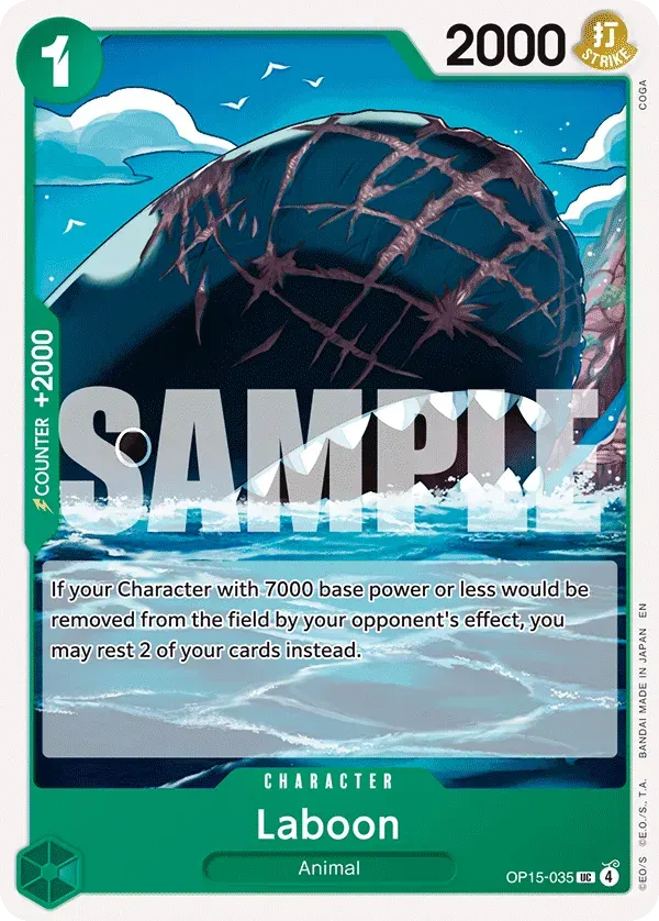 Laboon — carte One Piece TCG OP15-035 (Adventure on Kami’s Island)