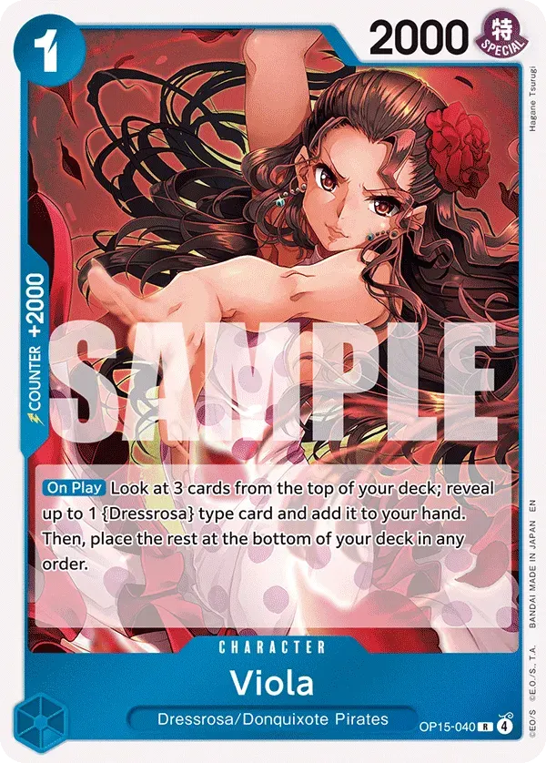 Viola — carte One Piece TCG OP15-040 (Adventure on Kami’s Island)