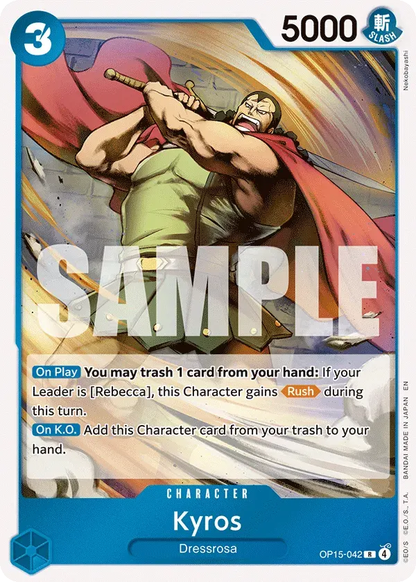 Kyros — carte One Piece TCG OP15-042 (Adventure on Kami’s Island)
