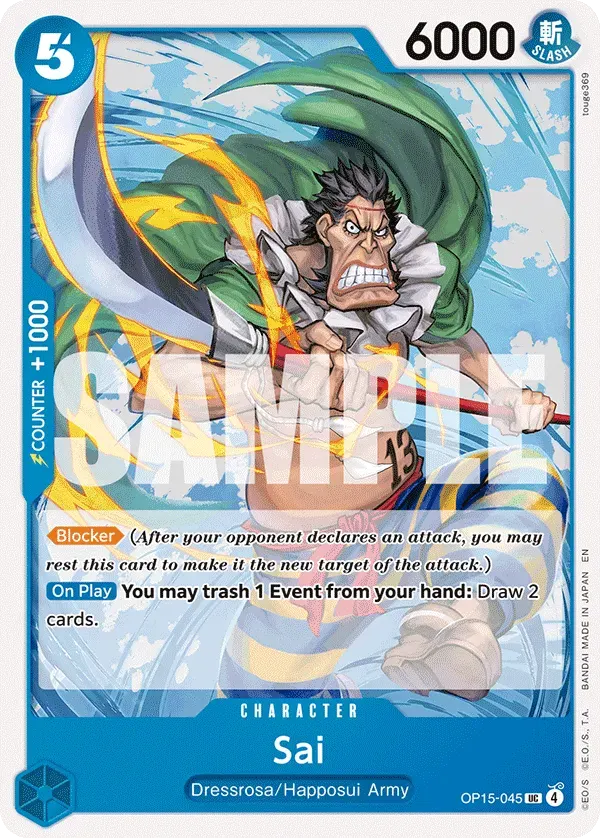 Sai — carte One Piece TCG OP15-045 (Adventure on Kami’s Island)