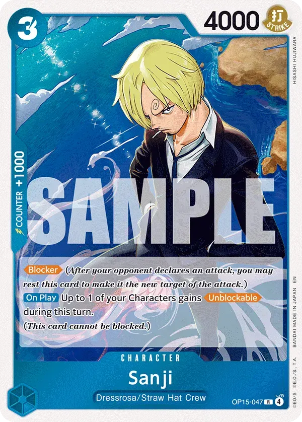 Sanji — carte One Piece TCG OP15-047 (Adventure on Kami’s Island)