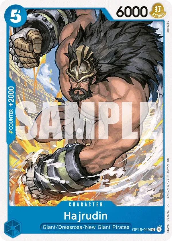 Hajrudin — carte One Piece TCG OP15-049 (Adventure on Kami’s Island)