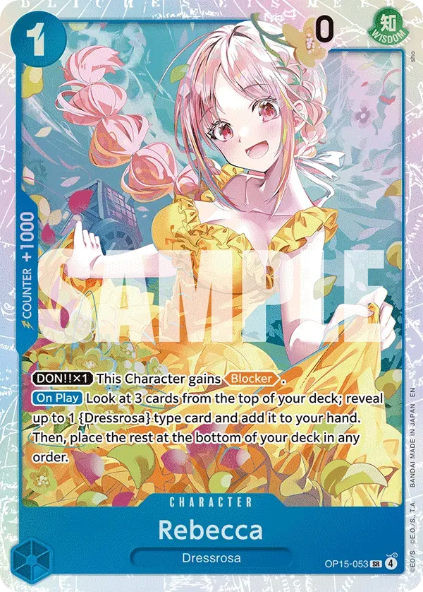 Rebecca — carte One Piece TCG OP15-053 (Adventure on Kami’s Island)