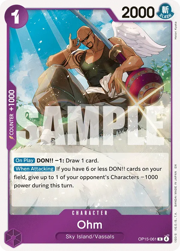 Ohm — carte One Piece TCG OP15-061 (Adventure on Kami’s Island)