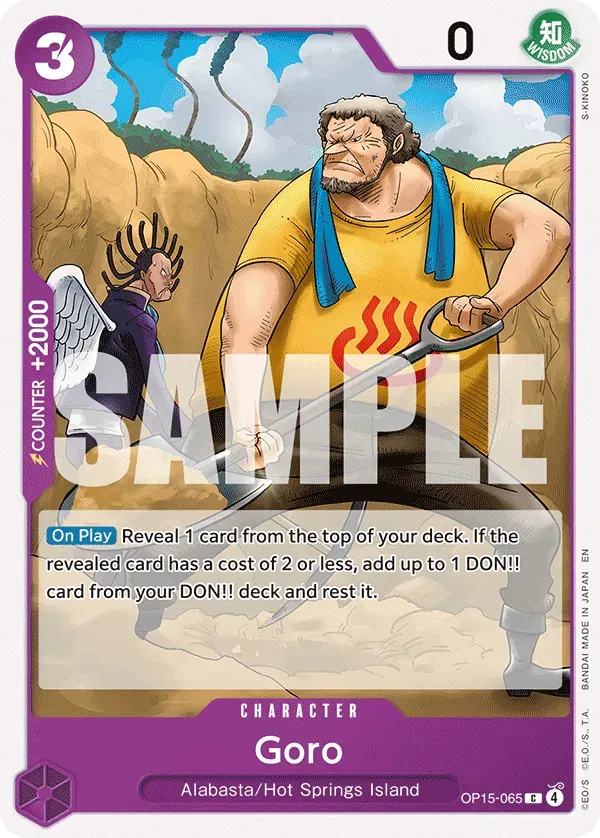 Goro — carte One Piece TCG OP15-065 (Adventure on Kami’s Island)