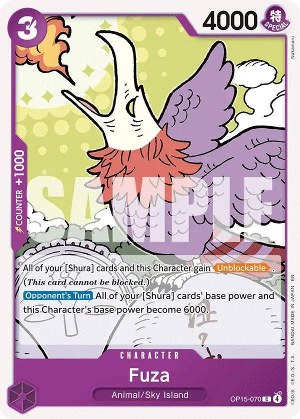 Fuza — carte One Piece TCG OP15-070 (Adventure on Kami’s Island)