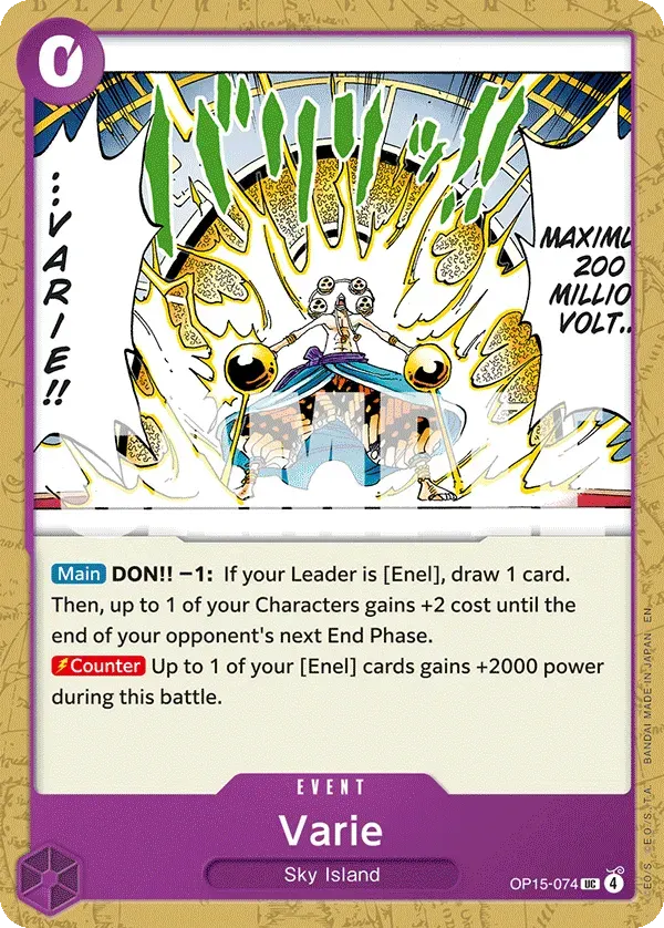 Varie — carte One Piece TCG OP15-074 (Adventure on Kami’s Island)