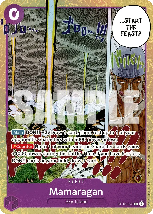 Mamaragan — carte One Piece TCG OP15-078 (Adventure on Kami’s Island)
