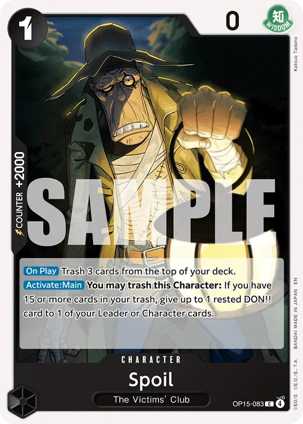 Spoil — carte One Piece TCG OP15-083 (Adventure on Kami’s Island)