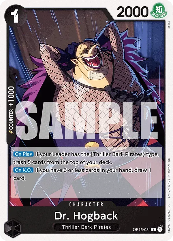 Dr. Hogback — carte One Piece TCG OP15-084 (Adventure on Kami’s Island)
