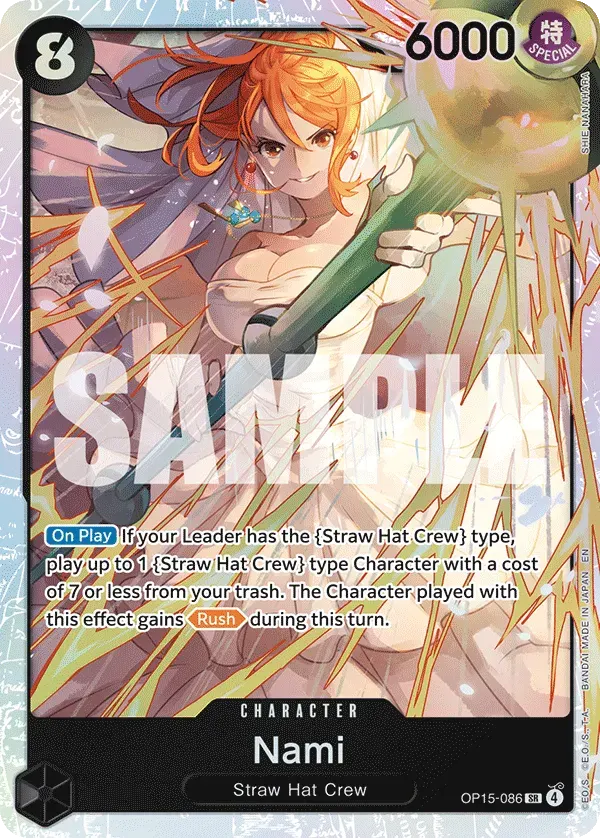 Nami — carte One Piece TCG OP15-086 (Adventure on Kami’s Island)