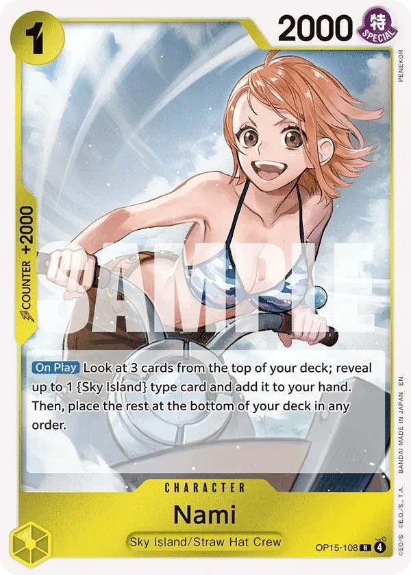 Nami — carte One Piece TCG OP15-108 (Adventure on Kami’s Island)