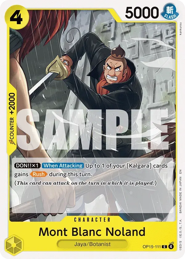 Mont Blanc Noland — carte One Piece TCG OP15-111 (Adventure on Kami’s Island)