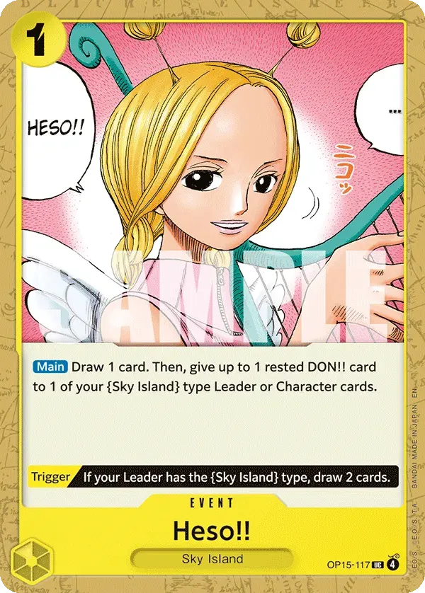Heso!! — carte One Piece TCG OP15-117 (Adventure on Kami’s Island)