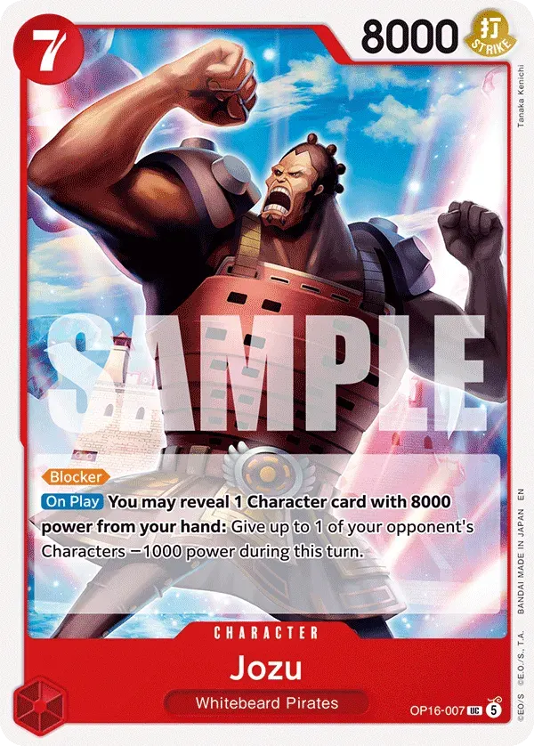 Jozu — carte One Piece TCG OP16-007 (The Time of Battle)