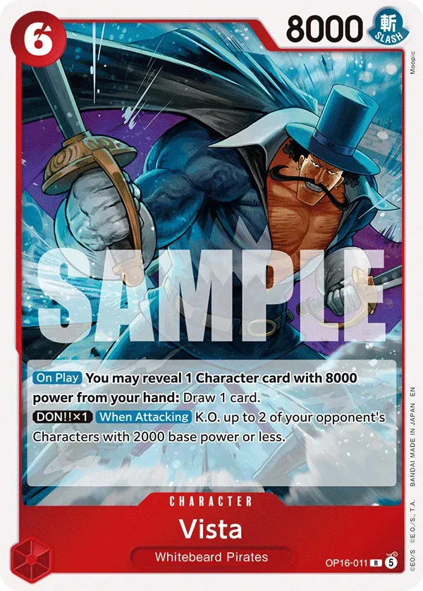 Vista — carte One Piece TCG OP16-011 (The Time of Battle)