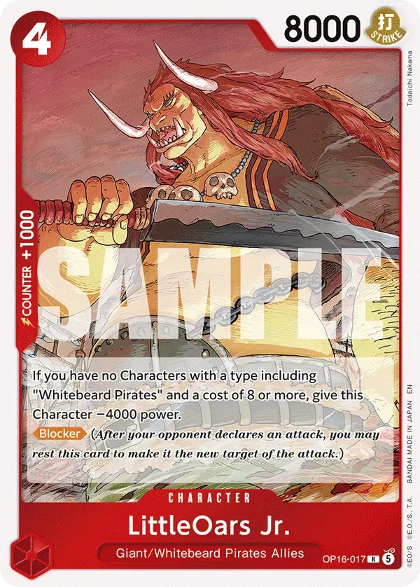 LittleOars Jr. — carte One Piece TCG OP16-017 (The Time of Battle)