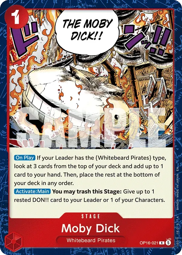 Moby Dick — carte One Piece TCG OP16-021 (The Time of Battle)