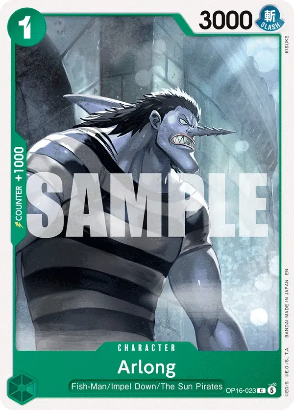 Arlong — carte One Piece TCG OP16-023 (The Time of Battle)