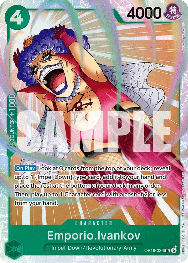 Emporio.Ivankov — carte One Piece TCG OP16-026 (The Time of Battle)