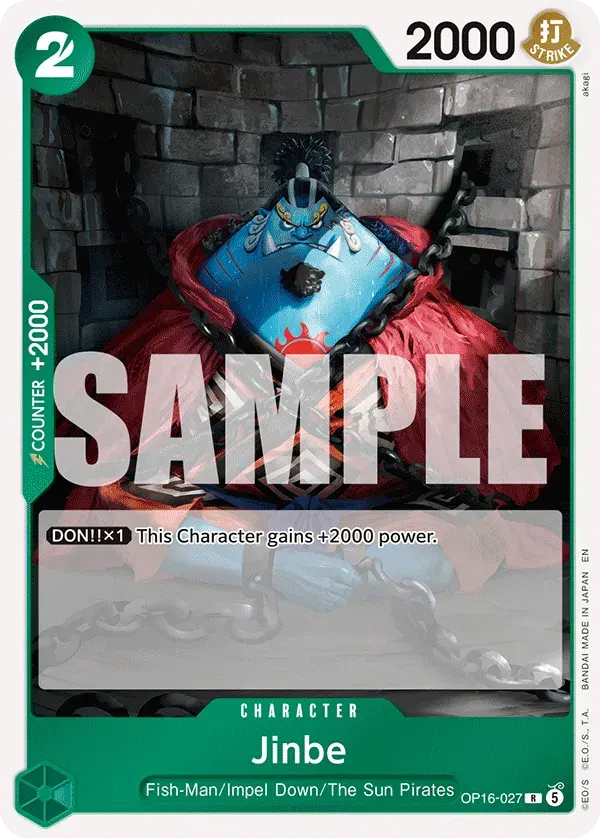 Jinbe — carte One Piece TCG OP16-027 (The Time of Battle)