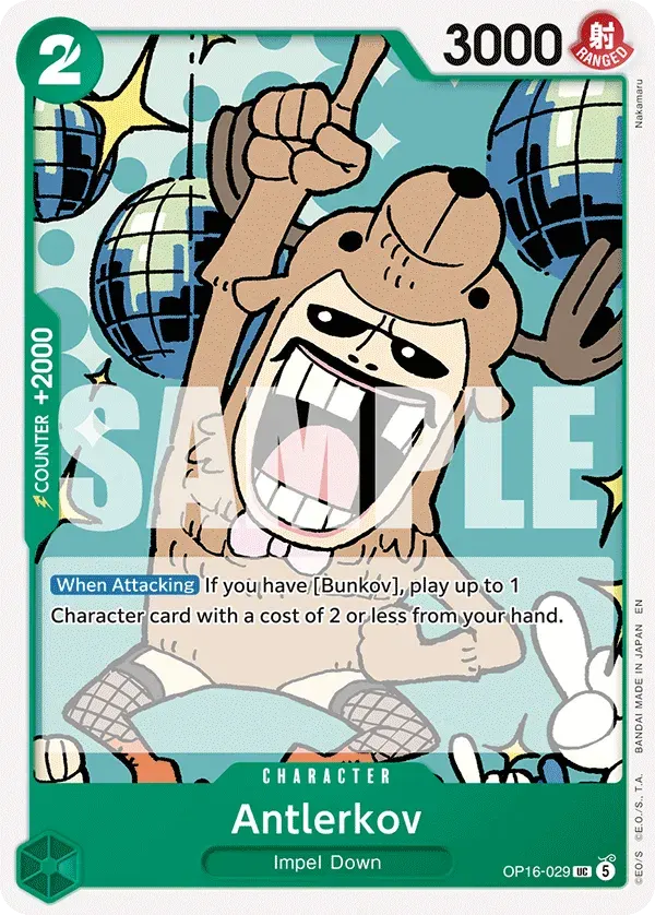 Antlerkov — carte One Piece TCG OP16-029 (The Time of Battle)