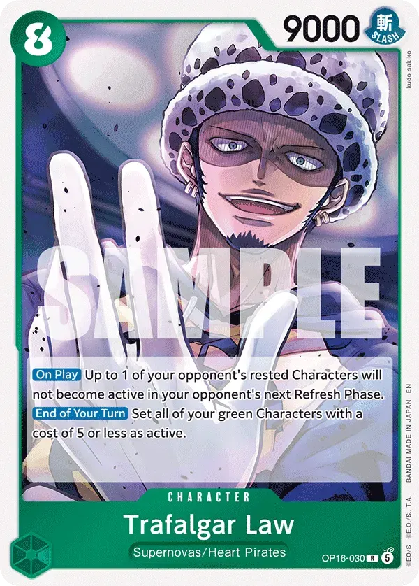 Trafalgar Law — carte One Piece TCG OP16-030 (The Time of Battle)