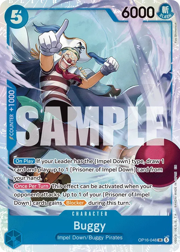 Buggy — carte One Piece TCG OP16-048 (The Time of Battle)