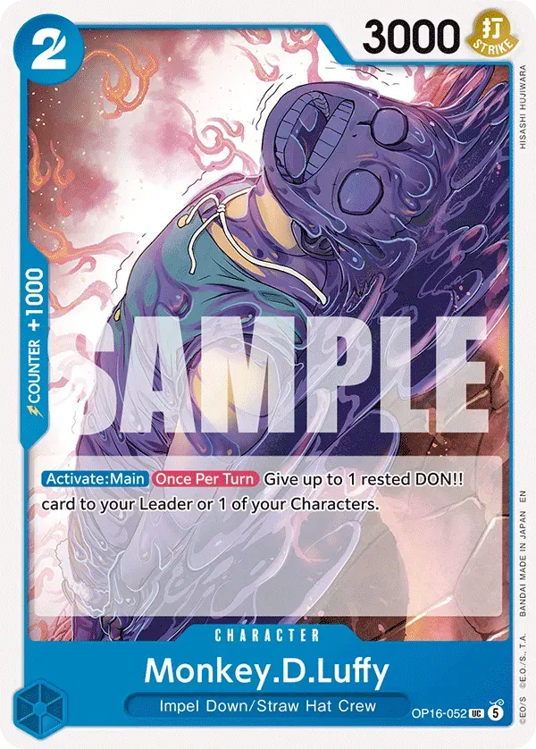 Monkey.D.Luffy — carte One Piece TCG OP16-052 (The Time of Battle)
