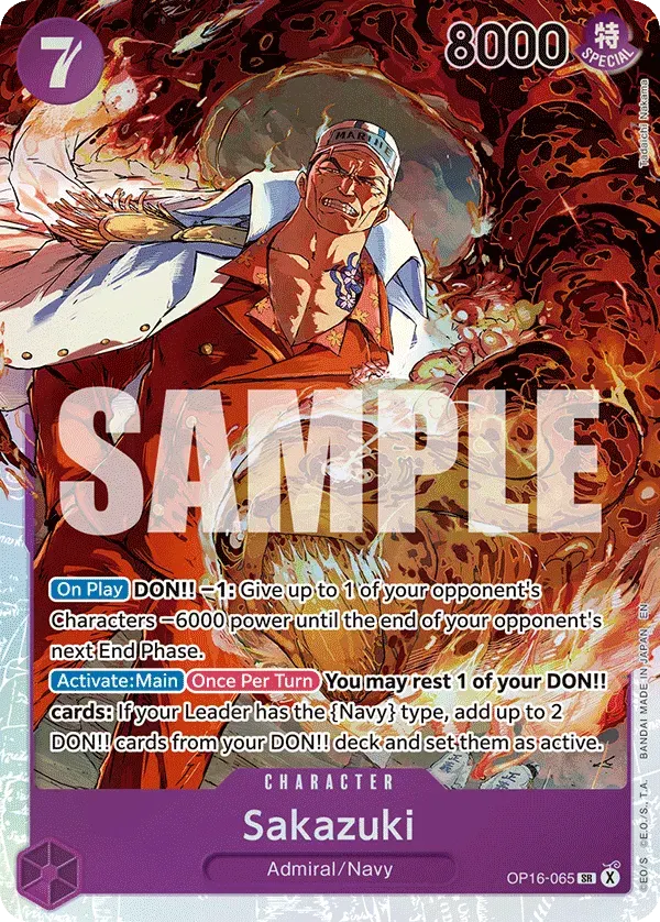 Sakazuki — carte One Piece TCG OP16-065 (The Time of Battle)