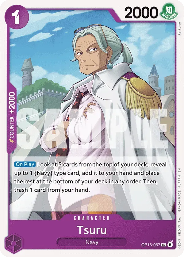Tsuru — carte One Piece TCG OP16-067 (The Time of Battle)