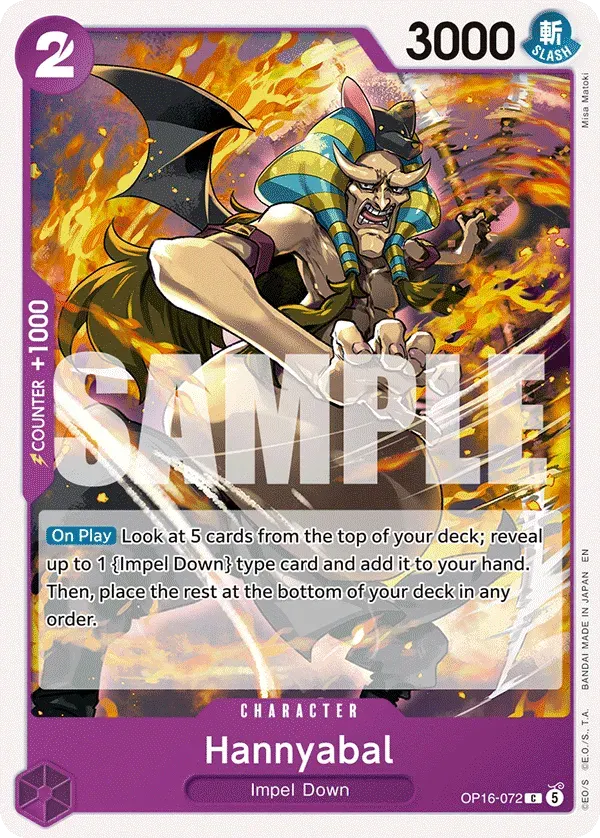 Hannyabal — carte One Piece TCG OP16-072 (The Time of Battle)