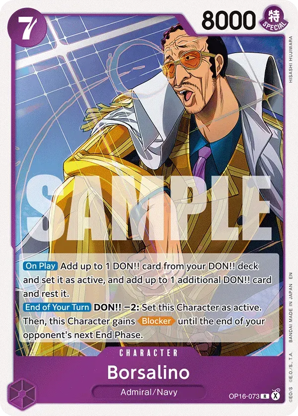 Borsalino — carte One Piece TCG OP16-073 (The Time of Battle)