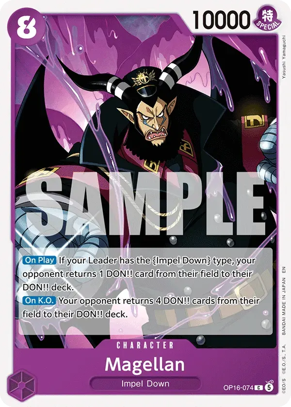 Magellan — carte One Piece TCG OP16-074 (The Time of Battle)
