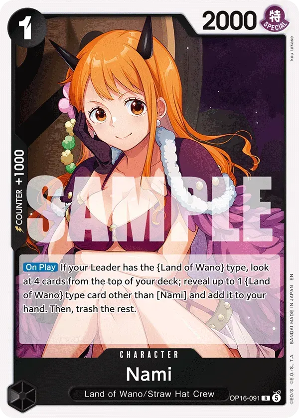Nami — carte One Piece TCG OP16-091 (The Time of Battle)