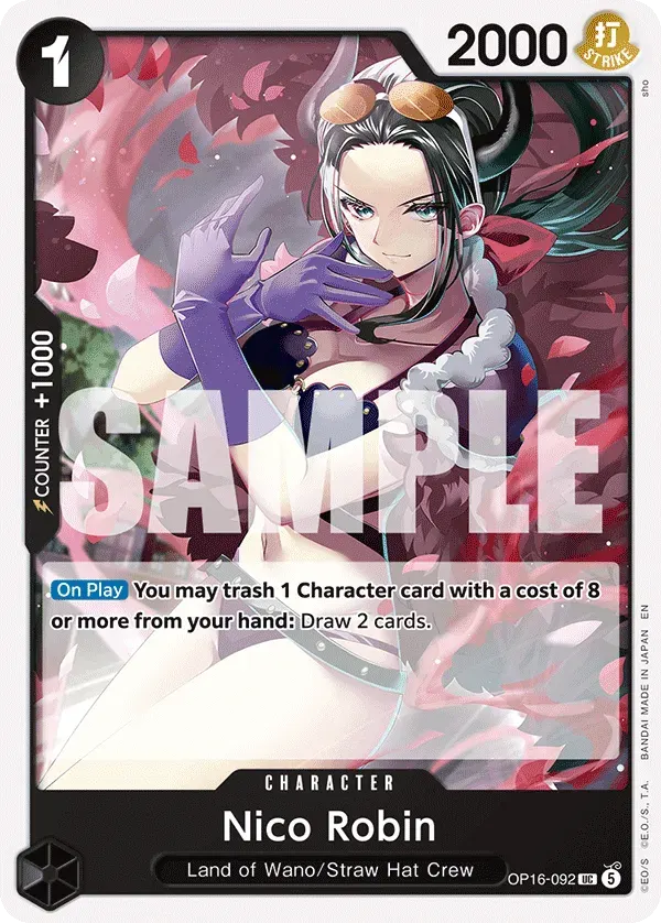 Nico Robin — carte One Piece TCG OP16-092 (The Time of Battle)