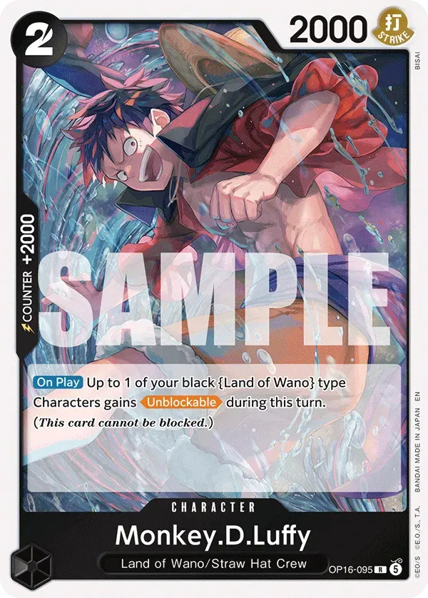 Monkey.D.Luffy — carte One Piece TCG OP16-095 (The Time of Battle)