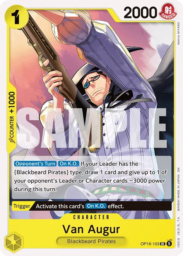 Van Augur — carte One Piece TCG OP16-103 (The Time of Battle)