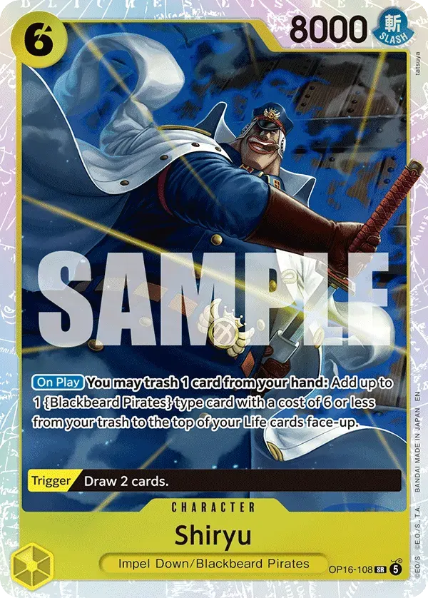 Shiryu — carte One Piece TCG OP16-108 (The Time of Battle)